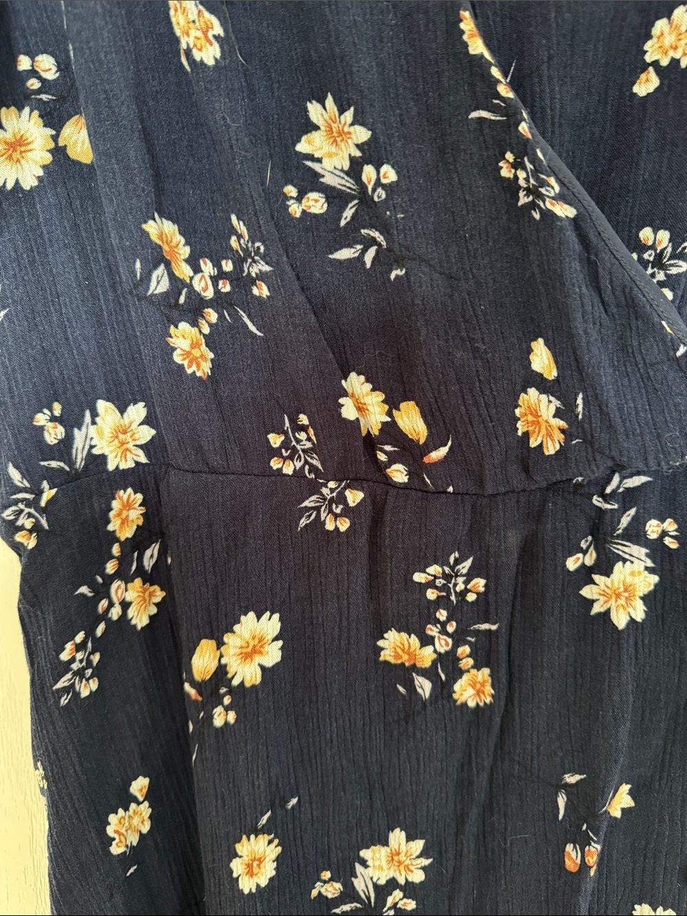 Kismet Navy Floral High-Low Wrap Dress - Picture 3 of 6